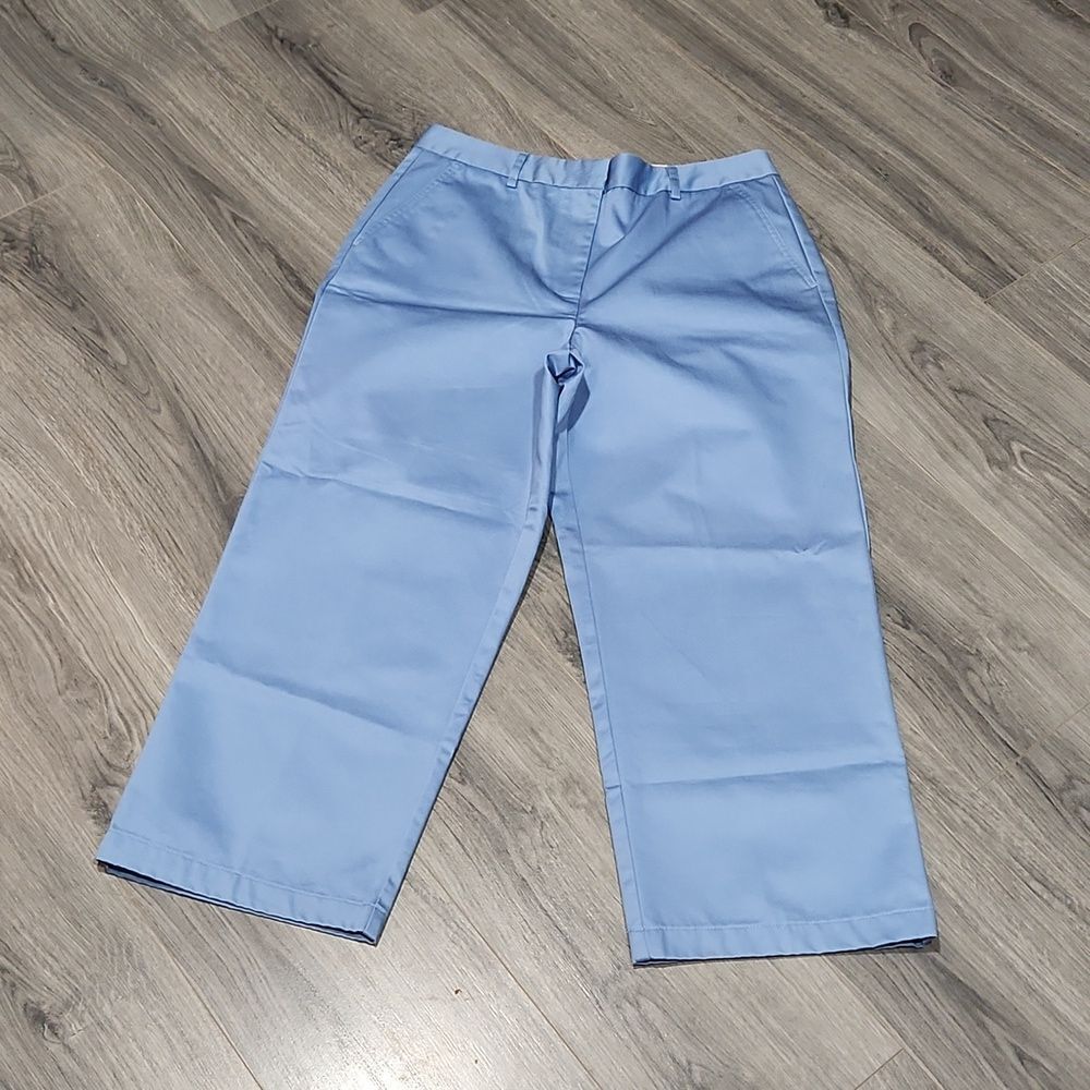 Lands End High Rise Wide Leg Crop Pants